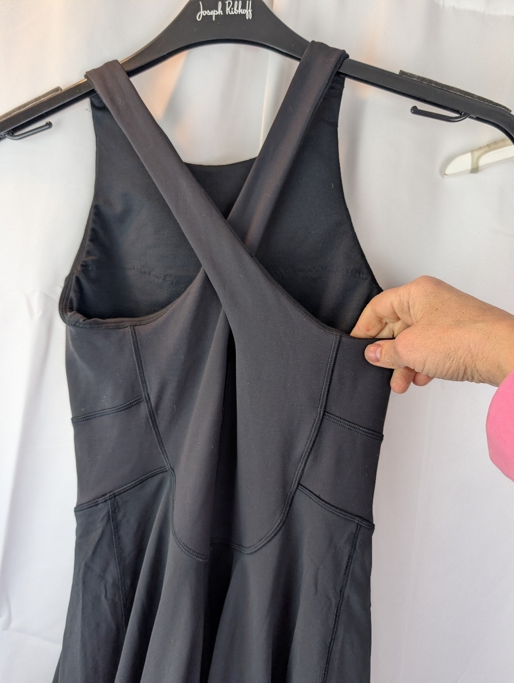 Black Cross-Back Skater Dress - Picture 5 of 9